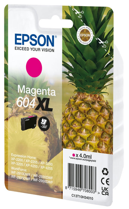 EAN 8715946708010 - Epson 604XL cartucho de tinta 1 pieza(s) Original Alto rendimiento (XL) Magenta imagen 1