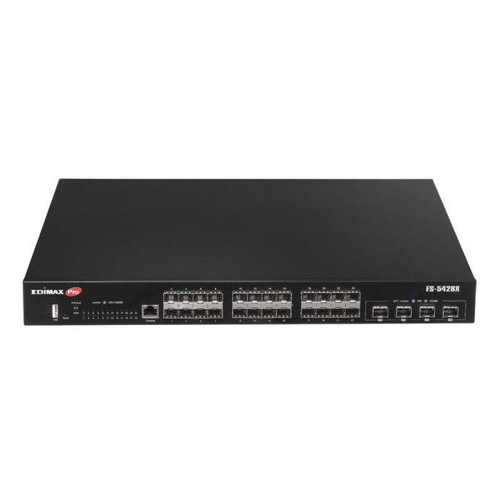Edimax 28-Port Gigabit Sfp L2+ Managed Switch Con 4 10gbe Sfp+-Ports