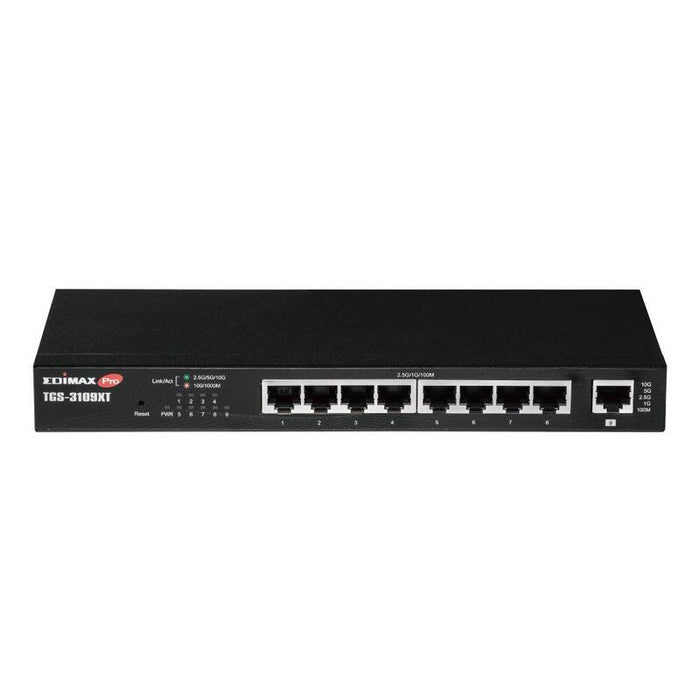 Edimax Tgs-3109xt 8-Port 2.5gbe Web Smart Switch + 1-Port 10gbe Uplink
