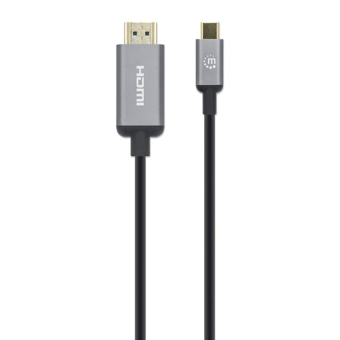 EAN 0766623153607 - Manhattan 153607 adaptador de cable de vídeo HDMI tipo A (Estándar) USB Tipo C Negro, Plata imagen 4