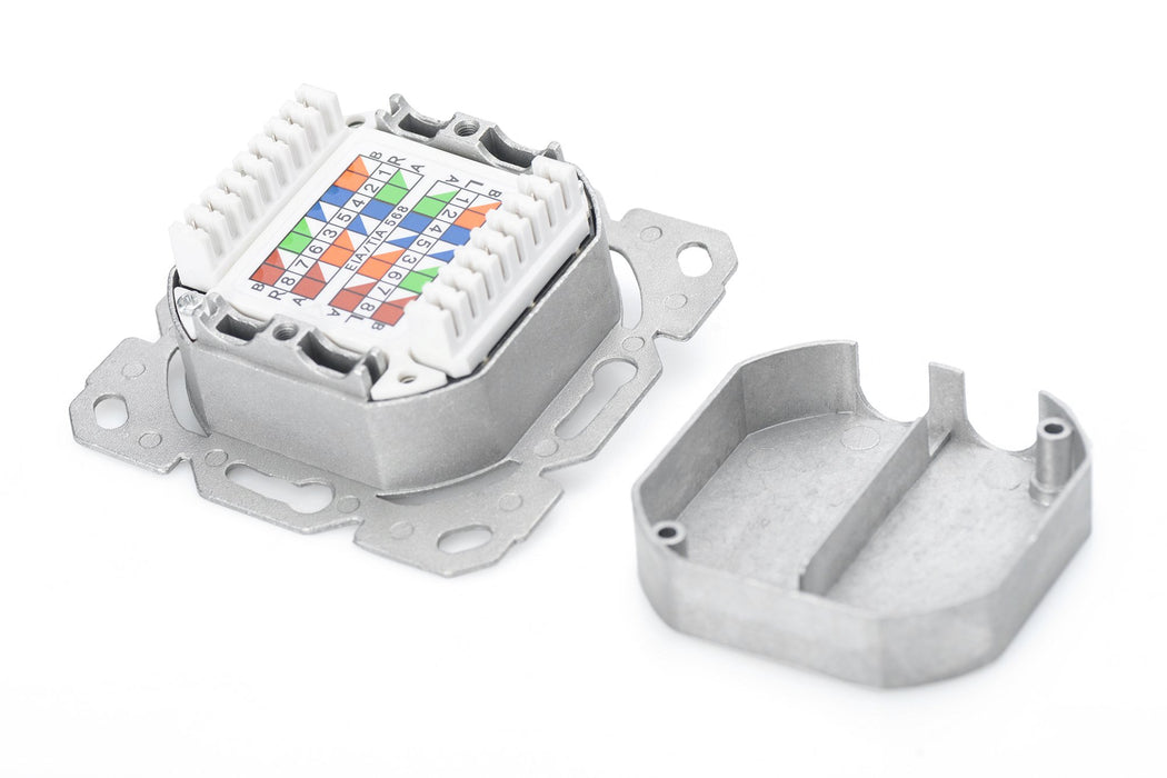 EAN 4016032320197 - Digitus DN-9007-1 toma de corriente 2 x RJ-45 Blanco imagen 4