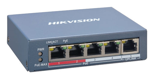 EAN 6941264052883 - Hikvision DS-3E1105P-EI switch Gestionado Fast Ethernet (10/100) Energía sobre Ethernet (PoE) Azul imagen 1