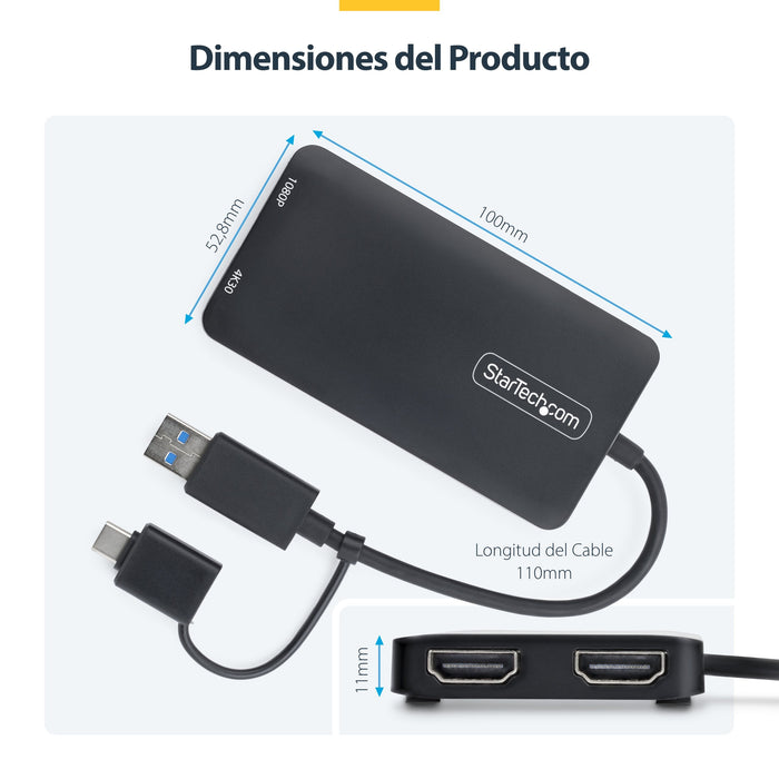 EAN 0065030894012 - StarTech.com 107B-USB-HDMI Adaptador gráfico USB 3840 x 2160 Pixeles Gris imagen 14