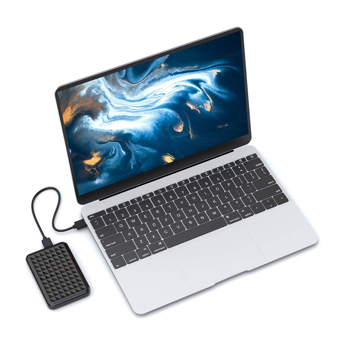 EAN 8436574709155 - AISENS ASE-2521B caja para disco duro externo Caja de disco duro (HDD) Negro 2.5" USB con suministro de c imagen 5