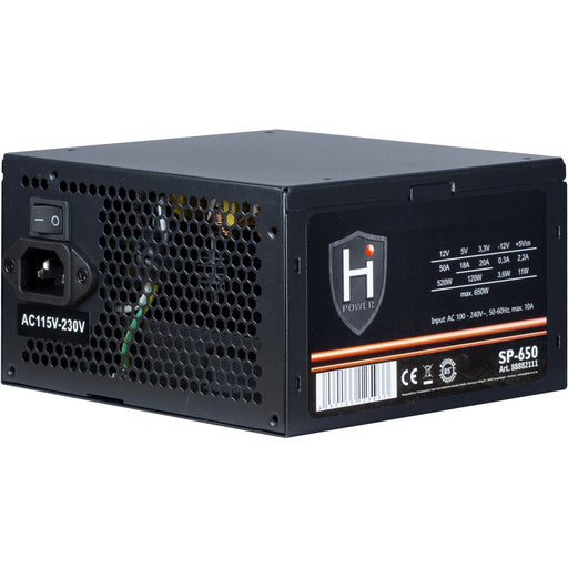 EAN 4260133125933 - Inter-Tech HIPOWER SP-650 unidad de fuente de alimentación 650 W 20+4 pin ATX ATX Negro imagen 2