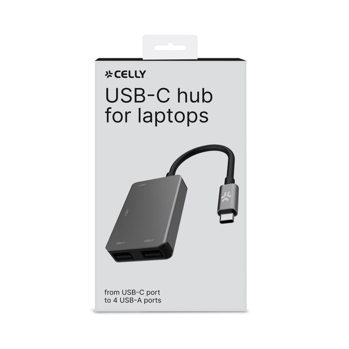 EAN 8021735204596 - Celly PROHUB4IN1SV hub de interfaz USB 2.0 Type-C Gris imagen 2