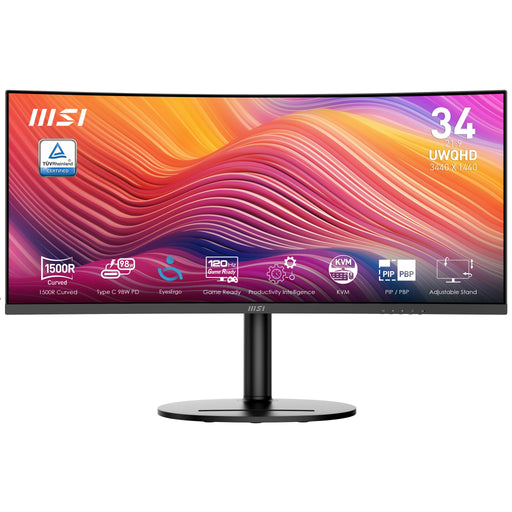 EAN 4711377151849 - MSI Modern MD342CQP pantalla para PC 86,4 cm (34") 3440 x 1440 Pixeles UltraWide Quad HD LCD Negro imagen 1