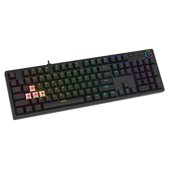 EAN 5901986049531 - Savio STYX Outemu Peach Silent teclado Juego Bluetooth QWERTY Internacional de EE.UU. Negro imagen 9
