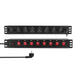 EAN 4052792070361 - LogiLink PDU8D01 limitador de tensión Negro 8 salidas AC 230 V 2 m imagen 1