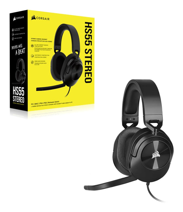 EAN 0840006643623 - Corsair HS55 STEREO Auriculares Alámbrico De mano Juego Carbono imagen 4