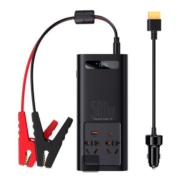 EAN 6932172603427 - Baseus Power Inverter adaptador e inversor de corriente Auto/Interior 500 W Negro imagen 1