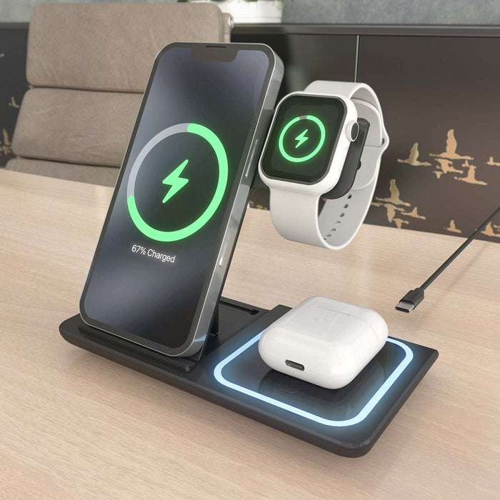 EAN 8435739901687 - AISENS ASCH-15W3WC043-BK cargador de dispositivo móvil Auriculares, Teléfono móvil, Smartphone, Reloj int imagen 5