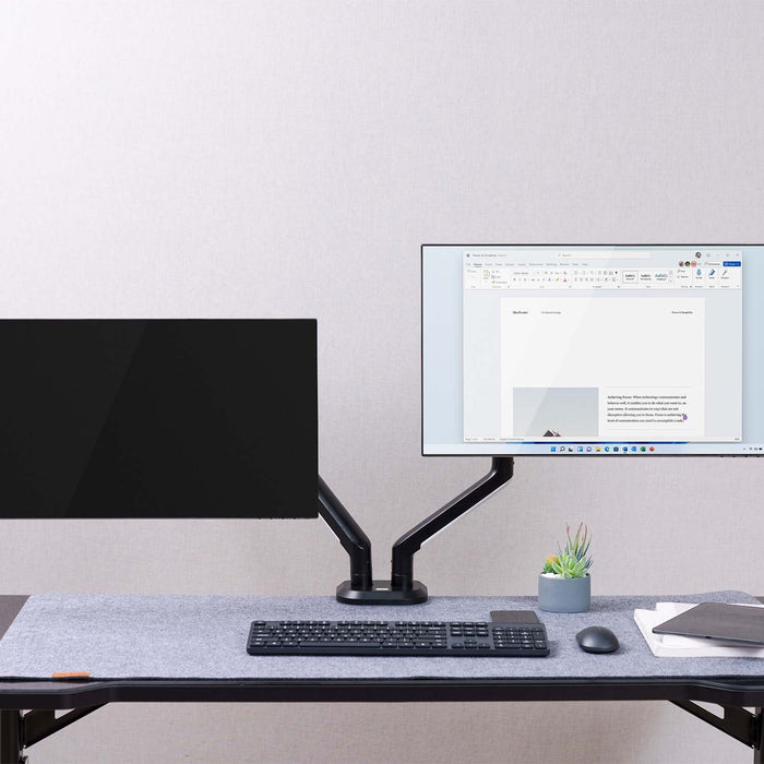 EAN 8435739901663 - AISENS DT32TSR-297 soporte para monitor 81,3 cm (32") Escritorio Negro, Blanco imagen 3