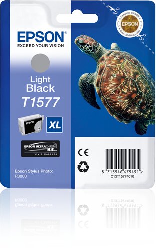 EAN 8715946479491 - Epson Turtle T1577 cartucho de tinta 1 pieza(s) Original Alto rendimiento (XL) Negro claro imagen 1
