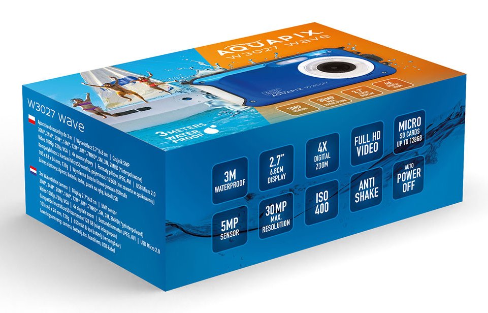 EAN 4260041686458 - Easypix W3027 Wave Cámara compacta 5 MP 1280 x 720 Pixeles Azul imagen 8