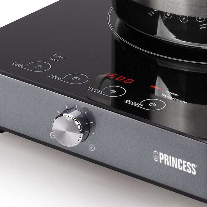 EAN 8713016078995 - Princess 303010 Negro, Plata Encimera 28 cm Con placa de inducción 1 zona(s) imagen 3