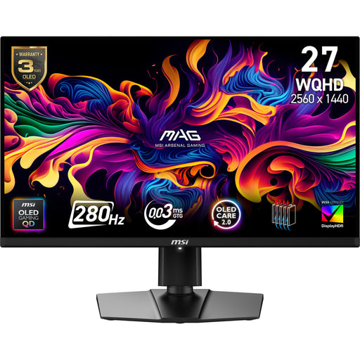 EAN 4711377311304 - MSI MAG 271QP QD-OLED X28 pantalla para PC 67,3 cm (26.5") 2560 x 1440 Pixeles Wide Quad HD Negro imagen 1