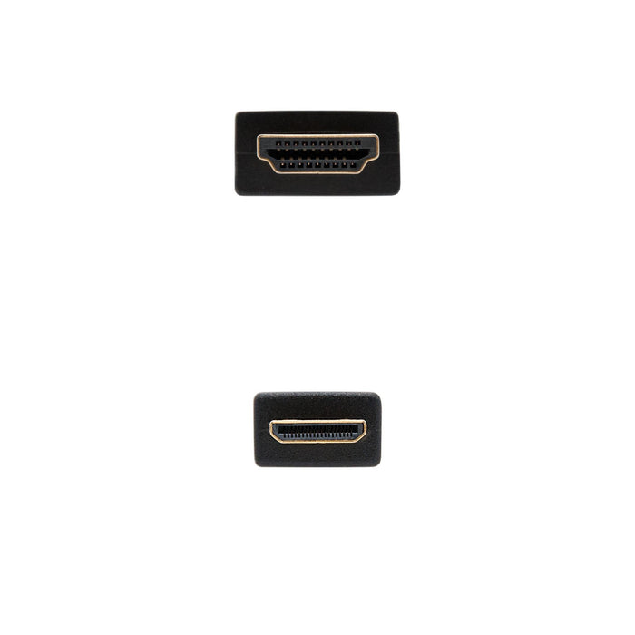 EAN 8433281002166 - Nanocable 10.15.0902 cable HDMI 1,8 m HDMI tipo A (Estándar) HDMI Type C (Mini) Negro imagen 3