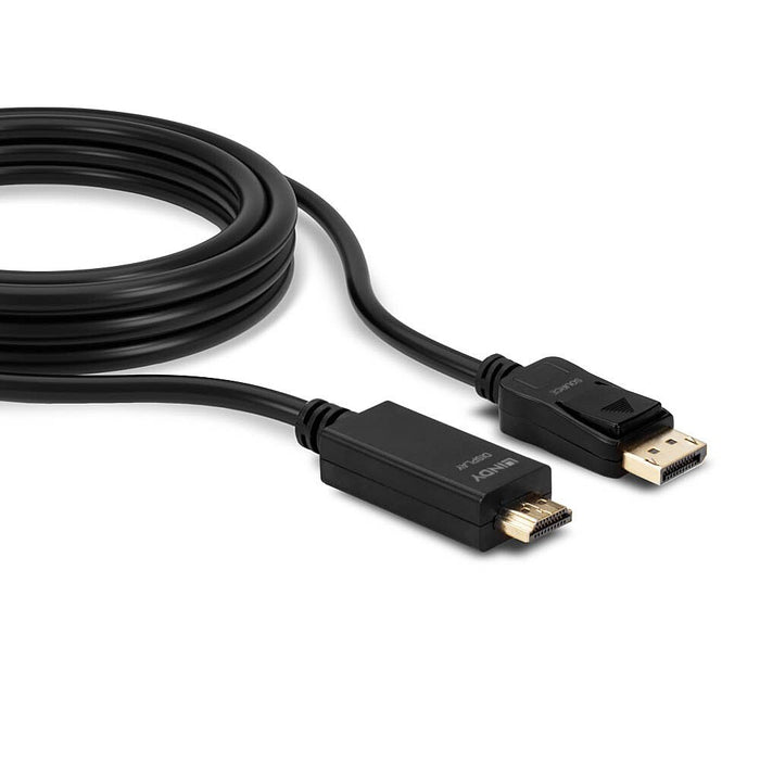 EAN 4002888369244 - Lindy 36924 adaptador de cable de vídeo 5 m DisplayPort HDMI tipo A (Estándar) Negro imagen 3