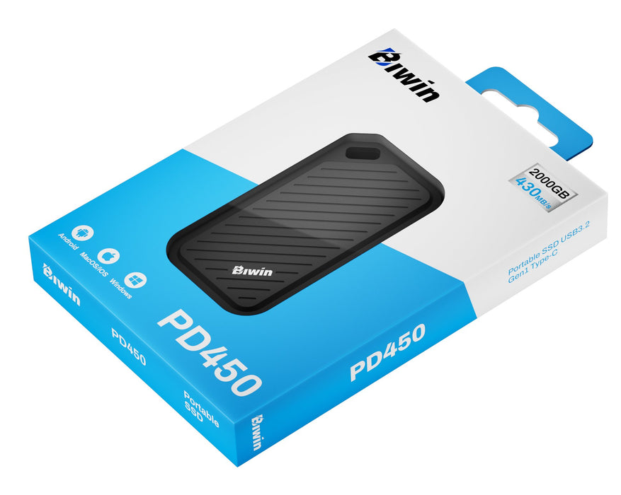 EAN 6955914639799 - Biwin PD450 2 TB USB Tipo C 3.2 Gen 1 (3.1 Gen 1) Negro imagen 12