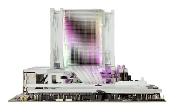 EAN 4573615590038 - Scythe MUGEN 6 Placa base Ventilador 12 cm Blanco 2 pieza(s) imagen 3