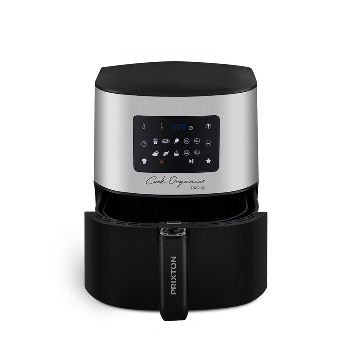 EAN 8436042557134 - PRIXTON Cook Organics Pro Sencillo 6 L Independiente 1700 W Freidora de aire caliente Negro, Plata imagen 3