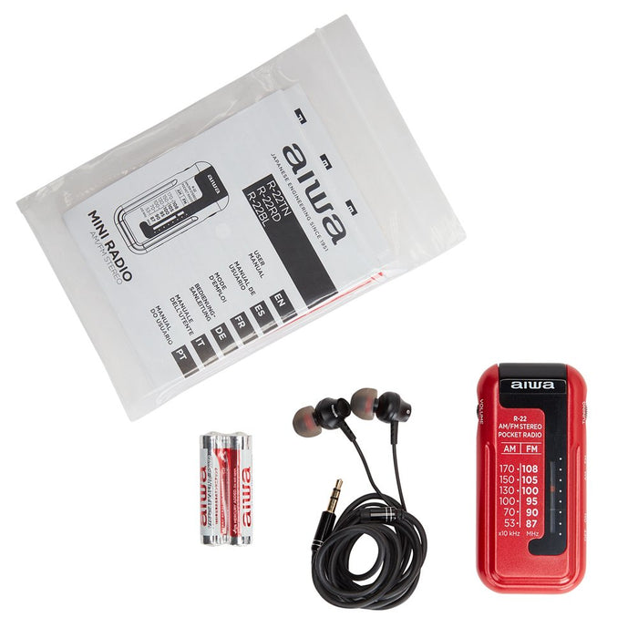 EAN 8435256896954 - Aiwa R-22RD radio Personal Analógica Rojo imagen 6