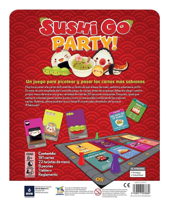 EAN 8436017223880 - Devir Sushi Go Party! Sushi Go Party! 15 min Juego De Cartas Partido imagen 6