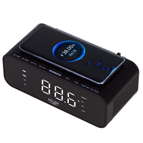 EAN 5903887808408 - Adler AD 1192B despertador Reloj despertador digital Negro imagen 5