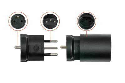 EAN 4066857003003 - Kabelmeister SKA-6002PS cambiador de género para cable Swiss mains plug type J Negro imagen 4
