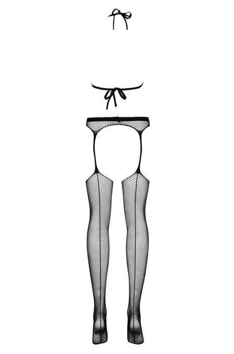 EAN 5901688202661 - Obsessive N108 S/M/L conjunto de ropa interior y bodi Body Negro Nylon imagen 4