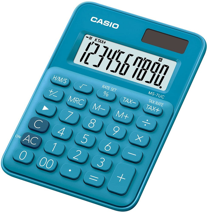 EAN 4549526612695 - Casio MS-7UC calculadora Escritorio Pantalla de calculadora Azul imagen 1