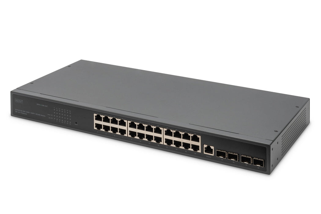 EAN 4016032485452 - Digitus DN-80223 switch Gestionado L3 Gigabit Ethernet (10/100/1000) 1U Negro imagen 1