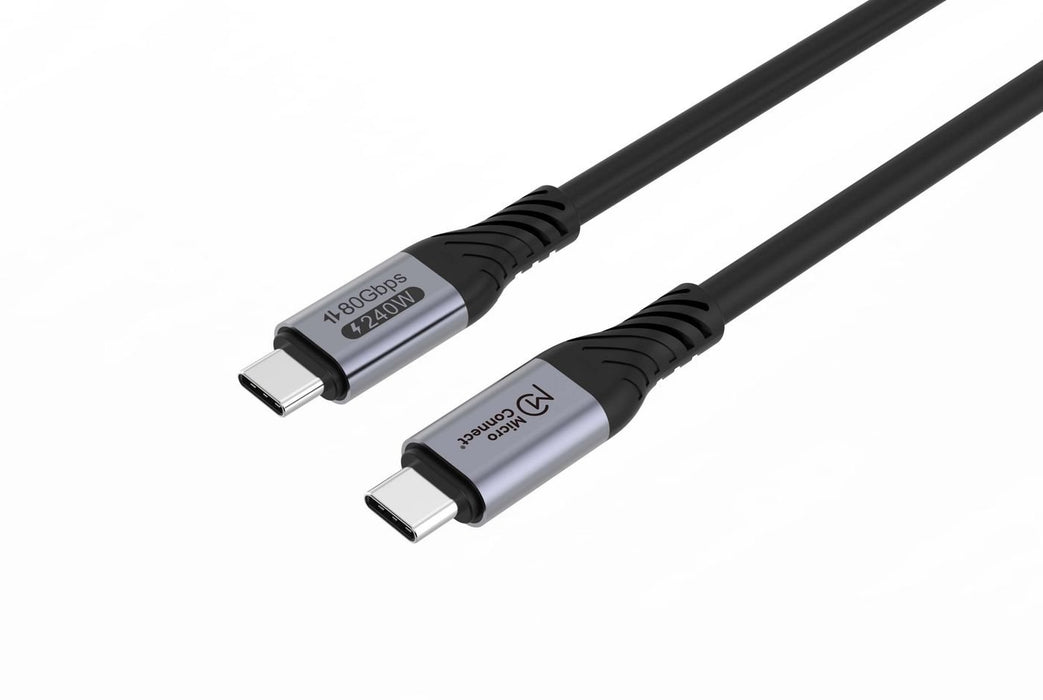 EAN 5715063727423 - Microconnect USB4CC05-240W-80GBPS cable USB USB4 Gen 3x2 0,5 m USB C Negro imagen 1