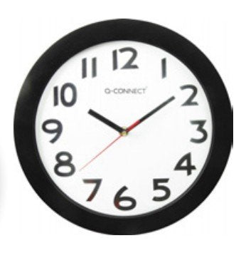 EAN 5705831155909 - Q-CONNECT KF15590 reloj de mesa o pared Reloj analógico Alrededor Negro imagen 1