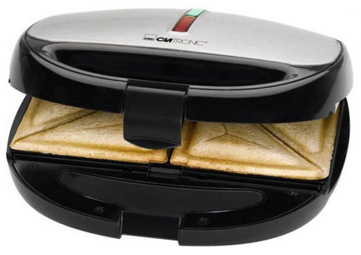 EAN 4006160638059 - Clatronic ST/WA 3670 sandwichera 800 W Negro, Acero inoxidable imagen 1