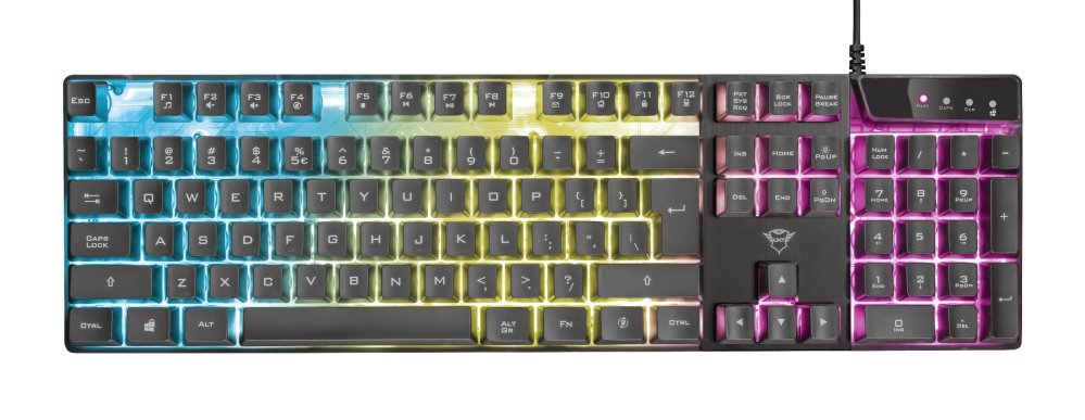 EAN 8713439236514 - Trust GXT 835 Azor teclado Juego USB QWERTY Inglés Negro imagen 4