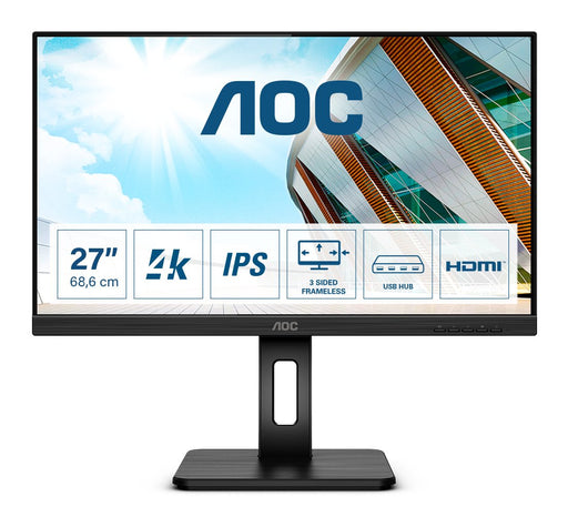 EAN 4038986187343 - AOC P2 U27P2 LED display 68,6 cm (27") 3840 x 2160 Pixeles 4K Ultra HD Negro imagen 1