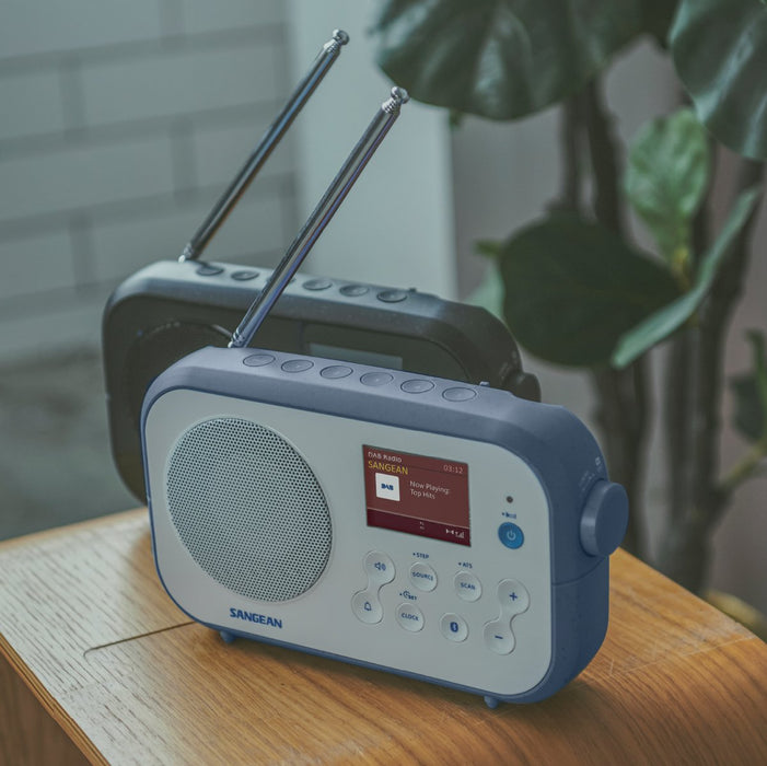 EAN 4711317995328 - Sangean DPR-42 BT radio Portátil Analógico y digital Azul, Blanco imagen 6