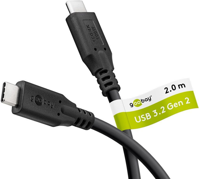 EAN 4040849742026 - Goobay 74202 cable USB USB 3.2 Gen 1 (3.1 Gen 1) 2 m USB C Negro imagen 1