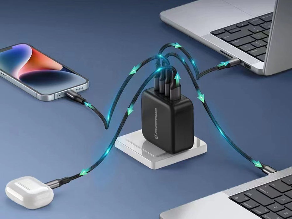 EAN 4015867236536 - Conceptronic ALTHEA18B cargador de dispositivo móvil Universal Negro Corriente alterna Carga rápida Inter imagen 4