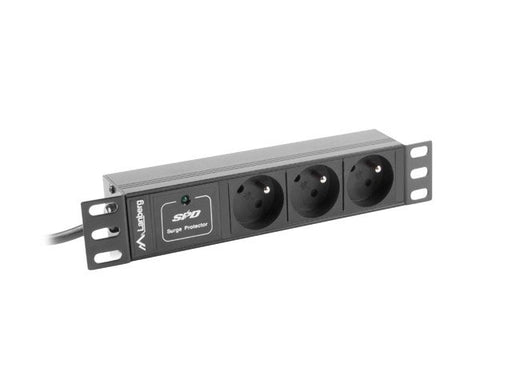 EAN 5901969416770 - Lanberg PDU-03E-0200-IEC-BK unidad de distribución de energía (PDU) 3 salidas AC 1U Negro imagen 1