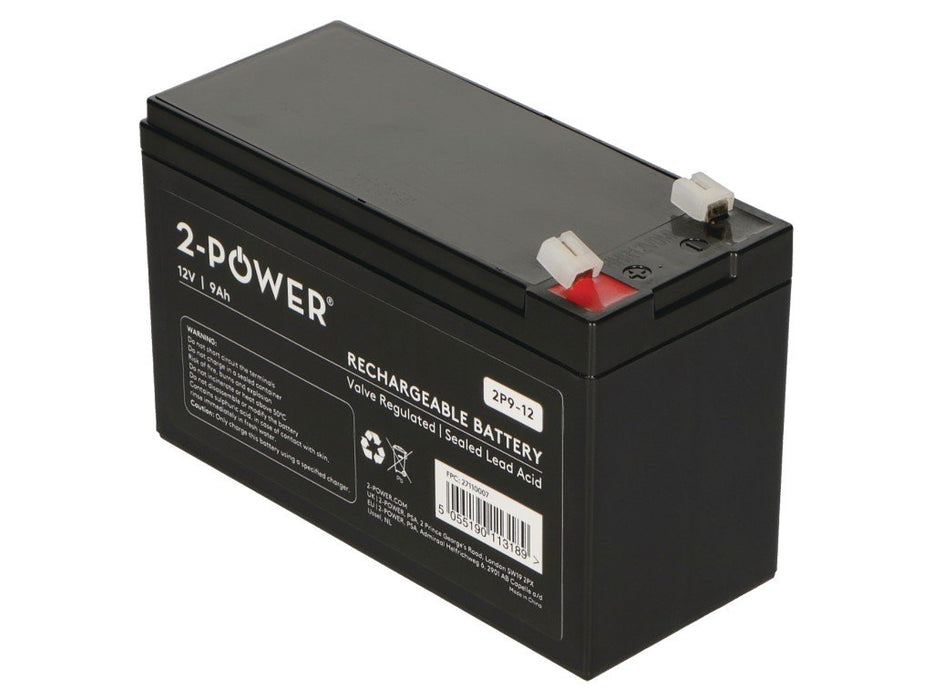 EAN 5055190113189 - 2-Power 2P9-12 batería para sistema ups Sealed Lead Acid (VRLA) 12 V 9 Ah imagen 4