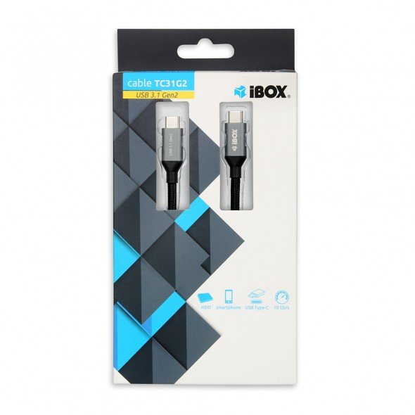 EAN 5901443055761 - iBox IKUMTC31G2 cable USB USB 3.2 Gen 2 (3.1 Gen 2) 1 m USB C Negro imagen 3