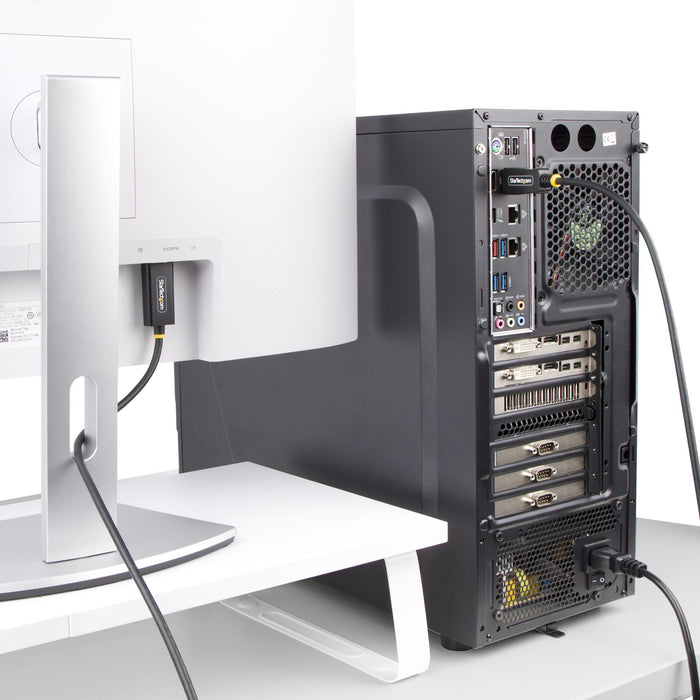 EAN 65030901840 - StarTech.com 3F-DP-HDMI-4K60-HDR adaptador de cable de vídeo HDMI tipo A (Estándar) Negro imagen 8