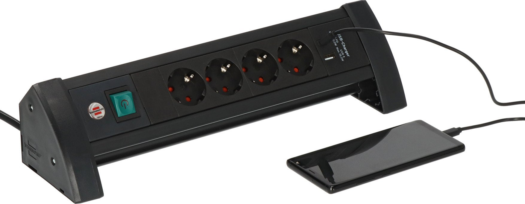 EAN 4007123694594 - Brennenstuhl 1156250544 base múltiple 1,8 m 4 salidas AC Interior Negro imagen 3