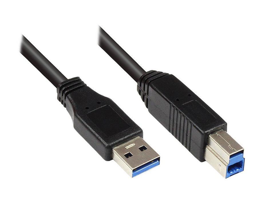EAN 4014619674046 - Alcasa 2710-S002 cable USB USB 3.2 Gen 1 (3.1 Gen 1) 0,2 m USB A USB B Negro imagen 1