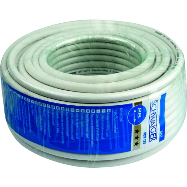 EAN 4004005185409 - Schwaiger KOX13525 052 cable coaxial 25 m Blanco imagen 4