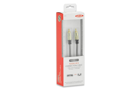 EAN 4054007845962 - Ednet RCA/RCA 2.5m cable de audio 2,5 m Negro imagen 1