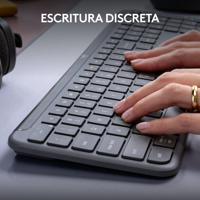 EAN 5099206118492 - Logitech 920-012455 teclado Oficina RF Wireless + Bluetooth QWERTY Español Grafito imagen 10
